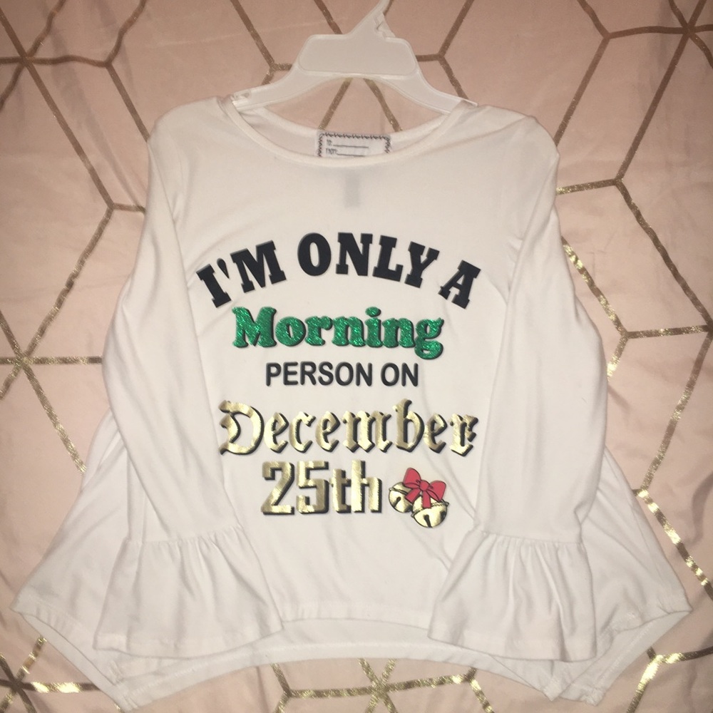 A white Christmas long sleeve :)